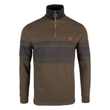 Jack Pyke Mens Contrast Panel Half Zip Sweatshirt TD836