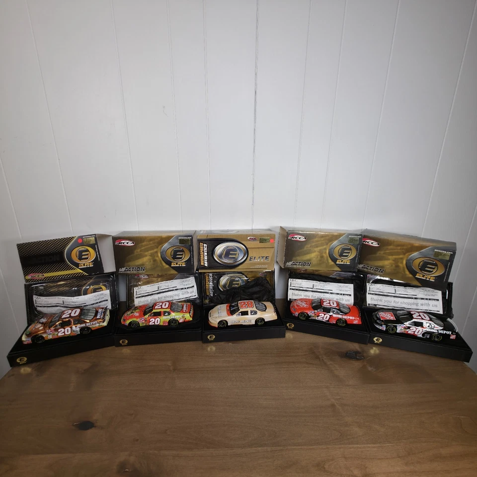 Lote de 10 Action Elite Tony Stewart #20 1:24 Diecast 2002-2006 Foto 2 de 4