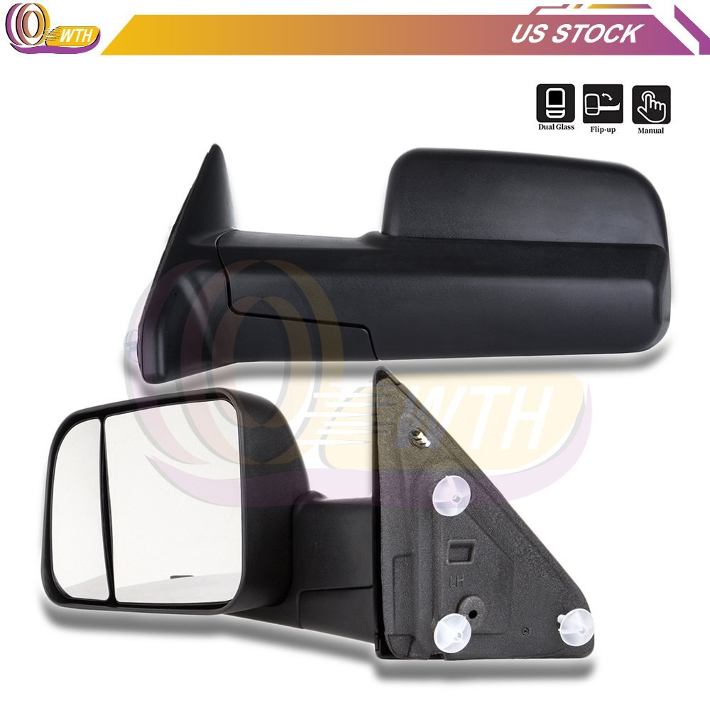 Manual Flip up Tow View Mirrors For 2009 2010 2011 2012 2013 2014