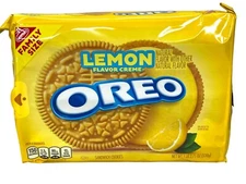 Nabisco Oreo Lemon Creme Sandwich Cookies 18.71 oz Family Size