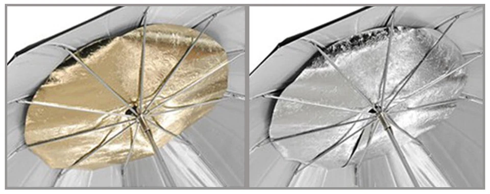 Photek 36" SoftLighter w silver/gold inserts discs, used once, mint - $80 - Image 4 of 4