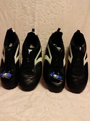 LOT OF 2 PAIRS OF STARTER SOCCER CLEATS, YOUTH BOYS SIZES ARE 4 & 5 BRAND NEW!!!