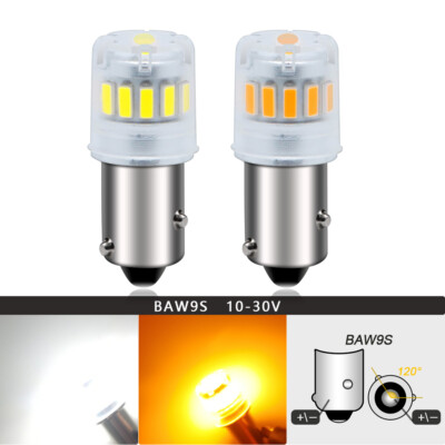 Ruiandsion BAW9S LED Innenraum Glühbirne HY21W Kennzeichen Licht 12V Weiß/Gelb