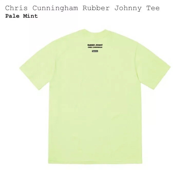 Supreme FW18 Chris Cunningham Rubber Johnny Tee Pale Mint Size