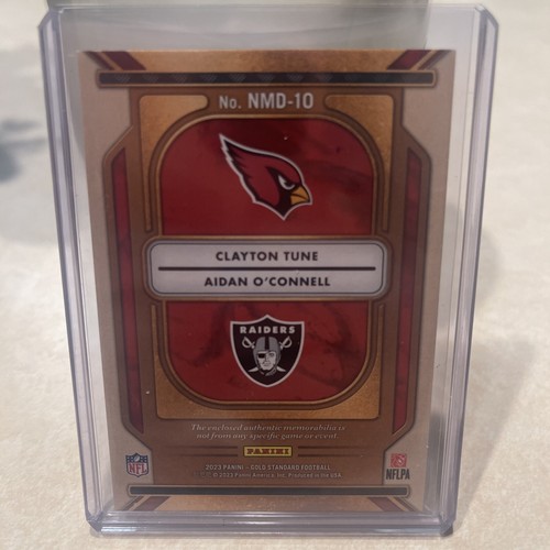 2023 Panini Gold Standard RC Dual Patch Aidan O’Connell And Clayton Tune /199 - Picture 2 of 2