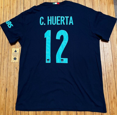 Liga Mx Pumas #12 Cesar Huerta Blue Jersey Shirt Size Large NWT