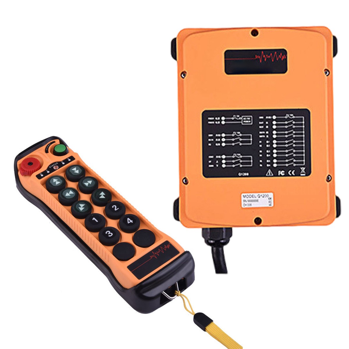 Electric Hoist With Remote Industrial Wireless Crane Remote Control - 4 ...