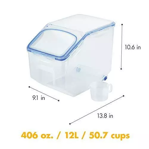 LocknLock Pantry Food Storage Container with Flip Lid, 6.3-Cup