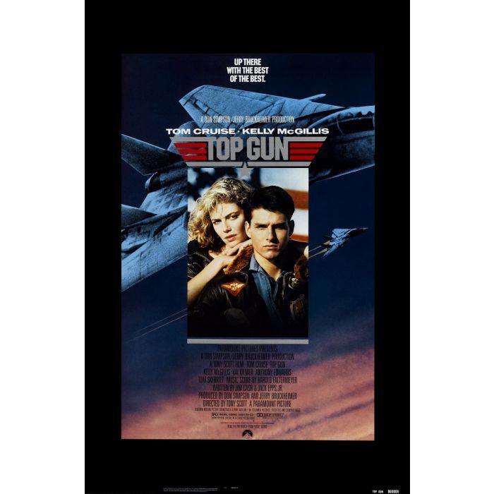 TOP GUN MOVIE POSTER TOM CRUISE KELLY MCGILLIS 24x36 NEW FREE
