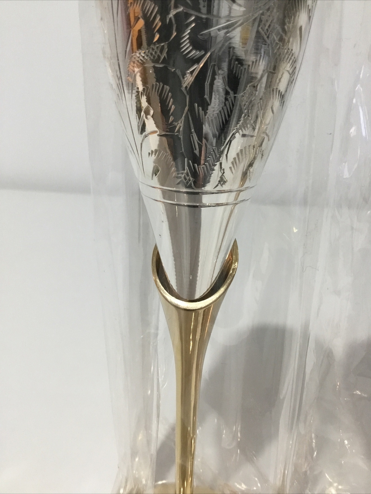 Silver Plated Brass Champagne Flutes Heavy Champagne Flute eBay