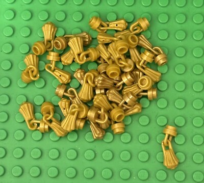 Lego 24 Pieces Pearl Gold Chain with Tassel / Asian Lantern/magic Carpet Builds