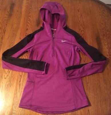 Nike Dri-Fit Running 1/4 Zip Hoodie Jacket Women's Size XS Extra Small EUC! | eBay