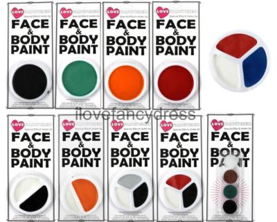 GESICHTSFARBE KOSMETIK BÜHNE KÖRPER THEATER MAKE-UP WASSERBASIS FACEPAINT KOSTÜM