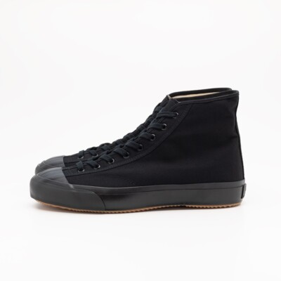 MOONSTAR FINE VULCANIZED GYM CLASSIC HI BLACKMONO Sneaker Kurume Japan