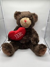 Dan Dee Plush Brown Bear Red Heart "I Love You   18  