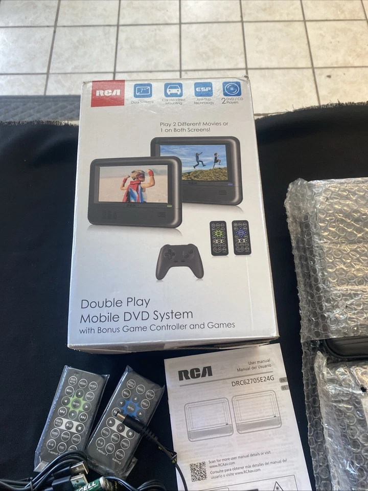 RCA Dual 7" Mobile DVD System With Bonus Controller FREE SHIPPING - Image 4 of 4