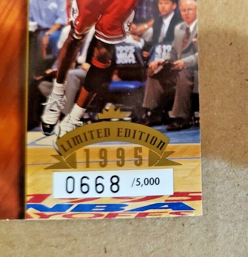 1995 UPPER DECK BASKETBALL PLAYOFF HEROES MICHAEL JORDAN LIMITED