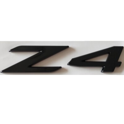 Gloss Black Letters Trunk Z 4 Emblem Rear Badge for BMW Z4 Emblems