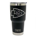 Kansas City Chiefs YETI Laser Engraved Colster, 20 or 30 oz Black Tumbler