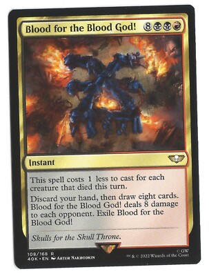 Blood for the Blood God! UB: Warhammer 40K Regular (ACTUAL CARD PICTURED)