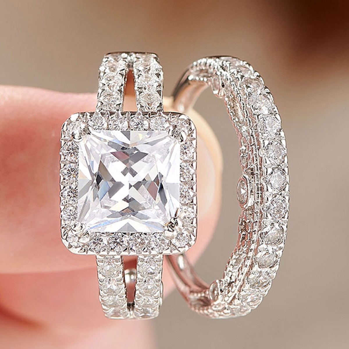 Strahlender Tansanit 925 Silber-Anhänger, Tansanisch 4,23ct