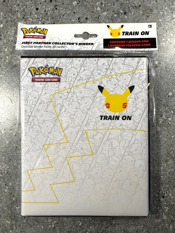 Pokemon TCG First Partner Collector's Binder w/ Pikachu Holds 30 Jumbo cards NEW - image 2 of 3