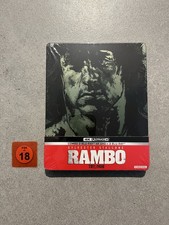 Rambo 1-3 Trilogie 4K UHD Blu Ray Steelbook NEU/OVP S. Stallone FSK 18