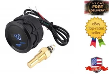 Pro 2 Inch 52mm Digital Water Temperature Gauge Kit - Blue LED Engine Coolant