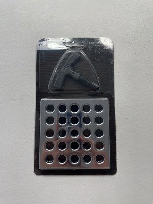 Ebbe-Pro Square Drain Grate E4401 Polished Chrome New In Package w/ Puller