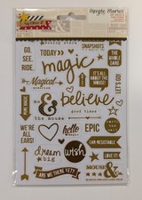 Simple Stories Say Cheese II Clear Photo Scrapbook Stickers Disney Vacation RARE