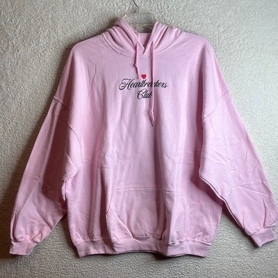 NWT Heartbreakers Club Womens Pink Baby Please Don't Leave Me Lonely Hoodie 3XL