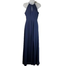 BHLDN Anthropologie Navy Marco Maxi Dress Formal SZ S