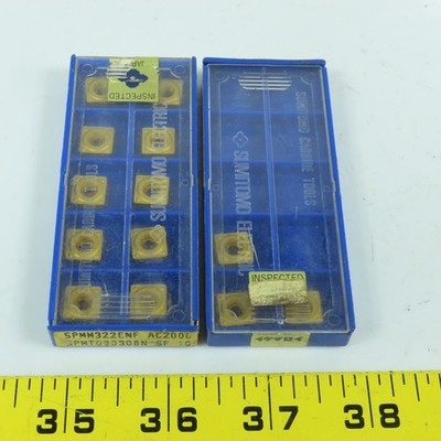 Sumitomo SPMT090308N-SF Square Turning Carbide Inserts 3/8'' IC Lot Of 13