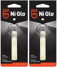GEAR AID Ni Glo Gear Marker Keychain - Clear (2-Pack)