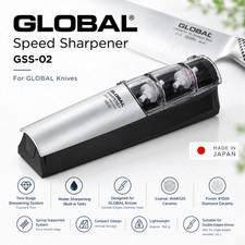 GLOBAL GSS-02 Knife Sharpener 2-Stage Whetstone Made in Japan New from JAPAN