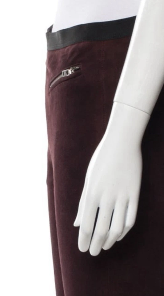 $995 S 4 Helmut Lang Piel de Cordero Pierna Ajustada Pantalones Leggings Cuero Gamuza Rick Owens Foto 3 de 4