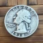 1938 Washington Quarter 25C Silver Coin Business Strike Variety