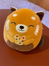 Squishmallow - Seth Red Panda w/Cookie 8" Plush w/tag.