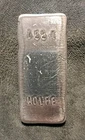 Silver Ingot Bullion Bar 155 Grams (4.9) Troy oz Hand Poured .999 Pure (B)