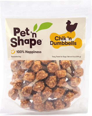 Pet 'N Shape Chik 'N Rice Dumbbells - Natural Dog Treats, Chicken