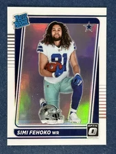 2021 Donruss Optic Silver Rated Rookie Variation #242 Simi Fehoko Cowboys