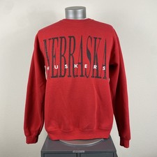 1990s University of Nebraska Huskers Vintage Made in USA Sweatshirt Large