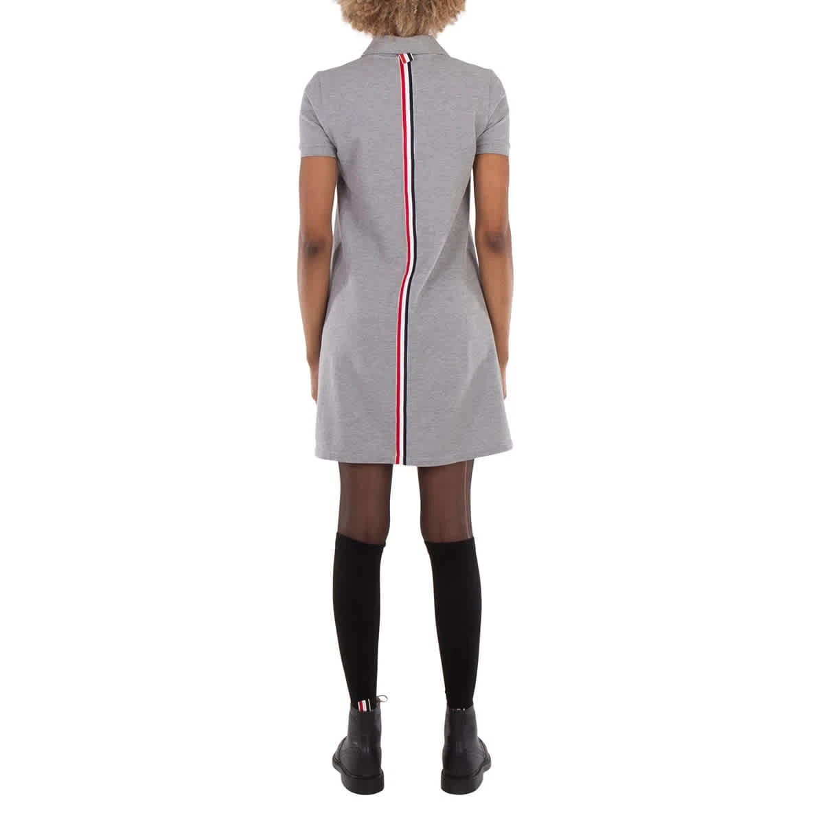 Polo classica a righe in piqué Thom Browne marca taglia 38 (taglia USA 2)