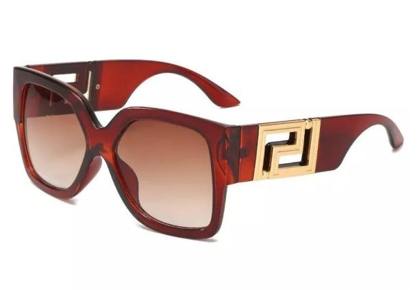 Sunglasses Oversized Wide Lens Gradient Summer Street Vintage Shade Resin image 3