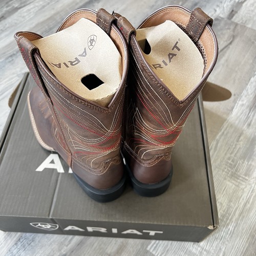 Ariat 10010963 Sport Wide Square Toe Boots Men’s 9D Distressed Brown NEW In Box - Picture 4 of 6