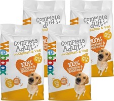 10kg Webbox Complete Adult Dry Dog Food with Chicken & Vegetables, Made in UK 1.55 per kilo