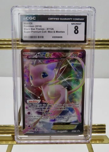2016 Pokemon XY Black Star Promo Super-Prem Coll #XY126 Full Art/Mew EX CGC 8