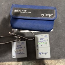 Tempo Modular Cable Tester Model 468 With 468 receiver And 468 Transmitter