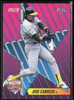 1992 Score Procter & Gamble #8 Jose Canseco