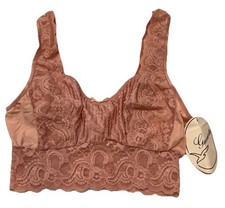 VTG Gaviota Bralette Womens Small Sheer Stretch Lace USA 80s 90s New Tags USA